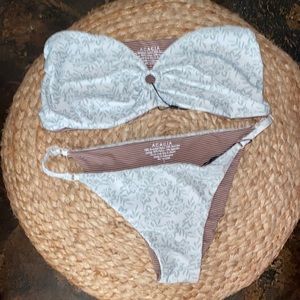 Acacia Swimwear NWT Halia Top & Porto Bottom Large in Azalea